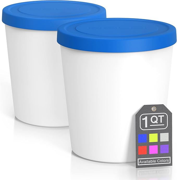 BALCI - Premium Ice Cream Containers (2 Pack - 1
