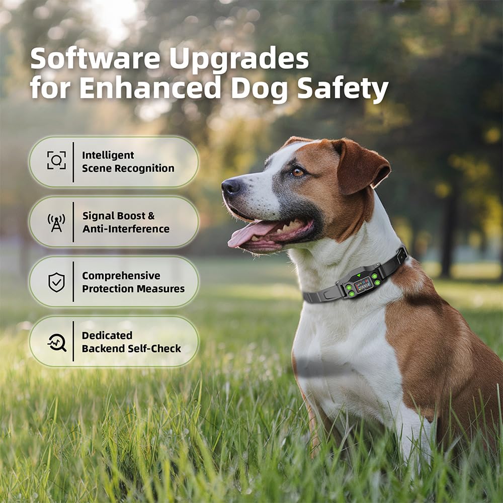 Sistema de valla inalámbrica para perros, kit de contención electrónica con banderas de límites y guía de entrenamiento para la seguridad de las mascotas, pantalla LCD