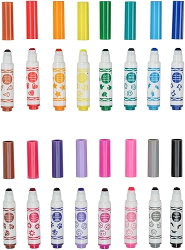 Miniatura 7 de Crayola Sellos Emoji, marcadores lavables Pip Squeaks, regalo para niños y niñas, 16 unidades