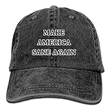 Thirteenkeke Make America Sane Again Unisex Denim Bucket Hat Attractive Visor Hats