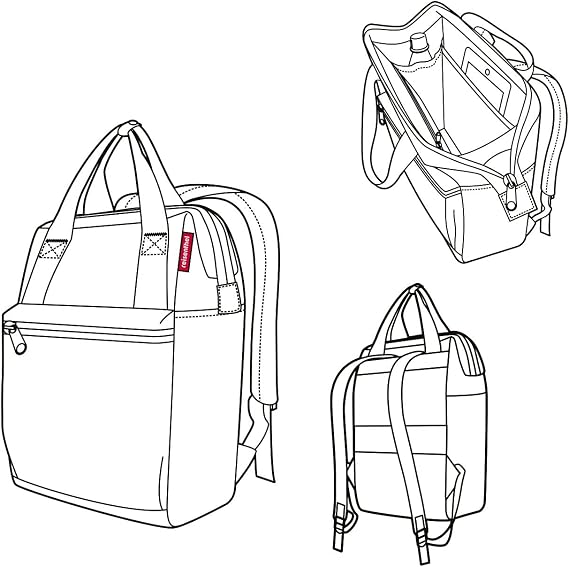 reisenthel allrounder R Backpack and tote bag in one - With plug-in flap for travel trolleys