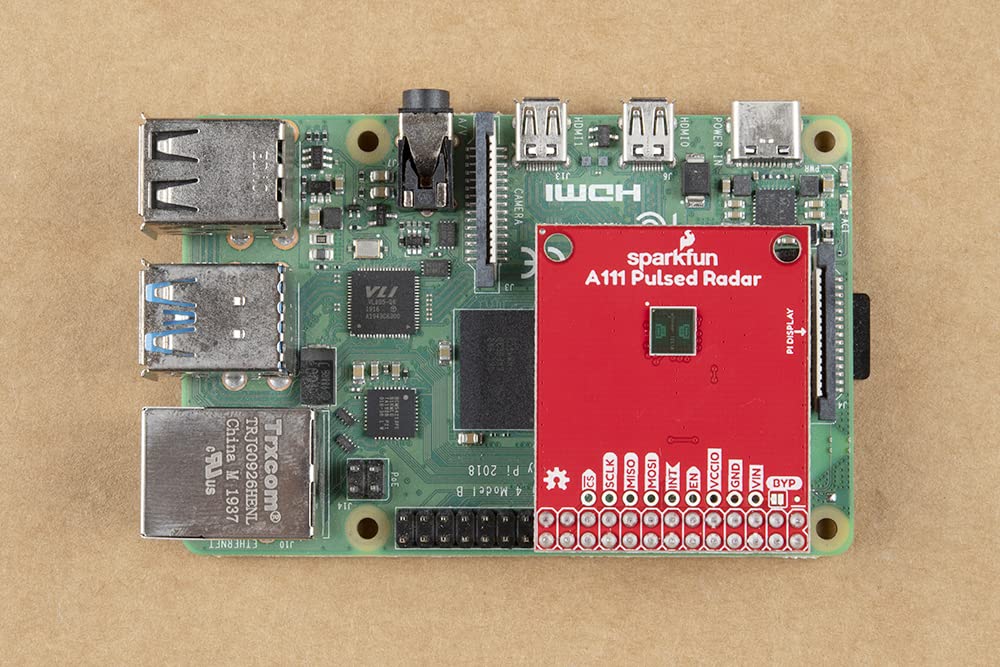 SparkFun Pulsed Radar Breakout - A111-60GHz Radar - Single-chip Solution for pulsed Coherent Radar (PCR) - Integrated Antenna - SPI Interface Capable of Clock speeds of up to 50MHz