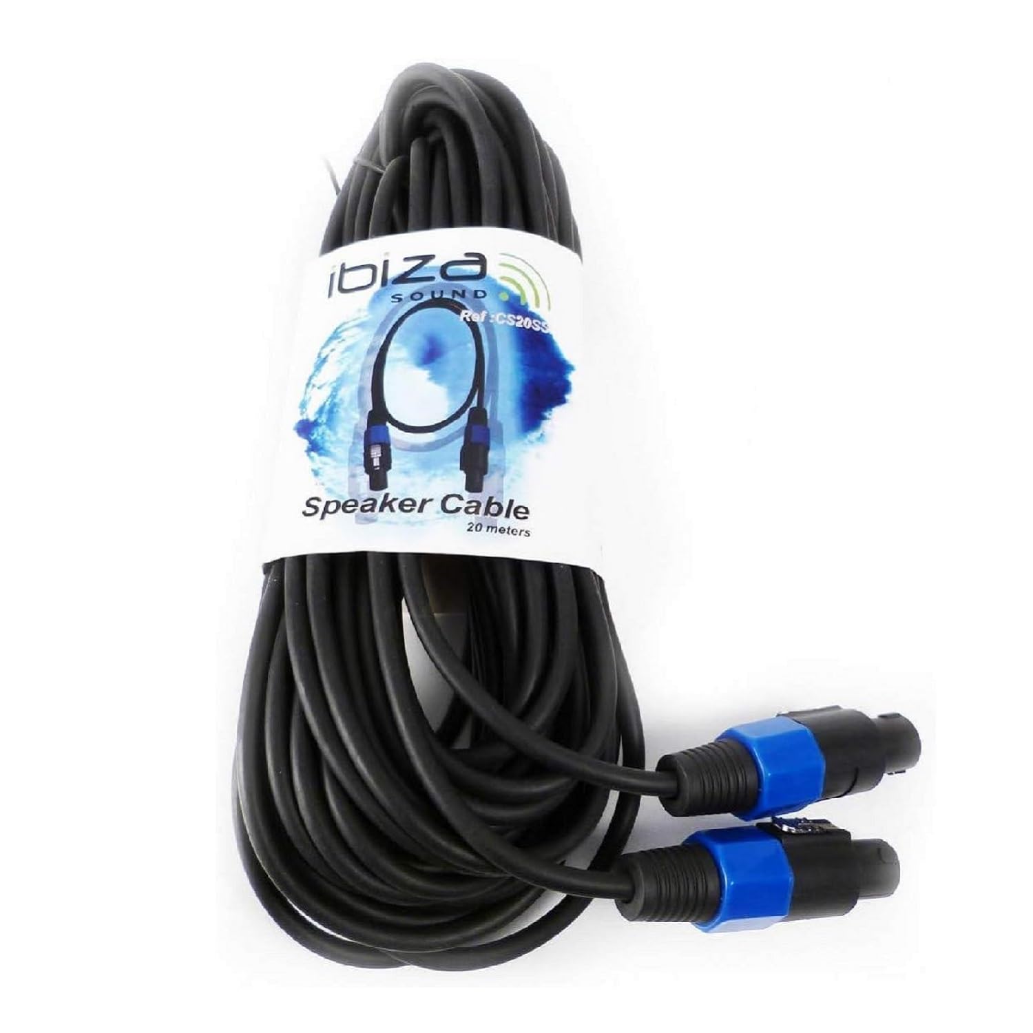 Ibiza Sound CS20SS - Cable Speakon male/male 20 mètres pour Enceintes - Amplis