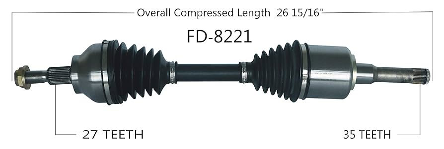 Amazon.com: TrakMotive FD-8221 CV Axle : Automotive