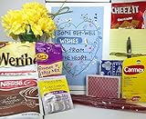 Get Well Gift Box Basket - For Surgery / Injury / Cold / Flu / Illness - Over 2 Pounds of Care, Concern, and Love - Great Care Package - Send a Smile Today!