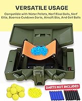 Vista 6 de Skywin Juego de juguetes para jugar, paquete de 2 juguetes de liberación de bolas de espuma para juegos al aire libre