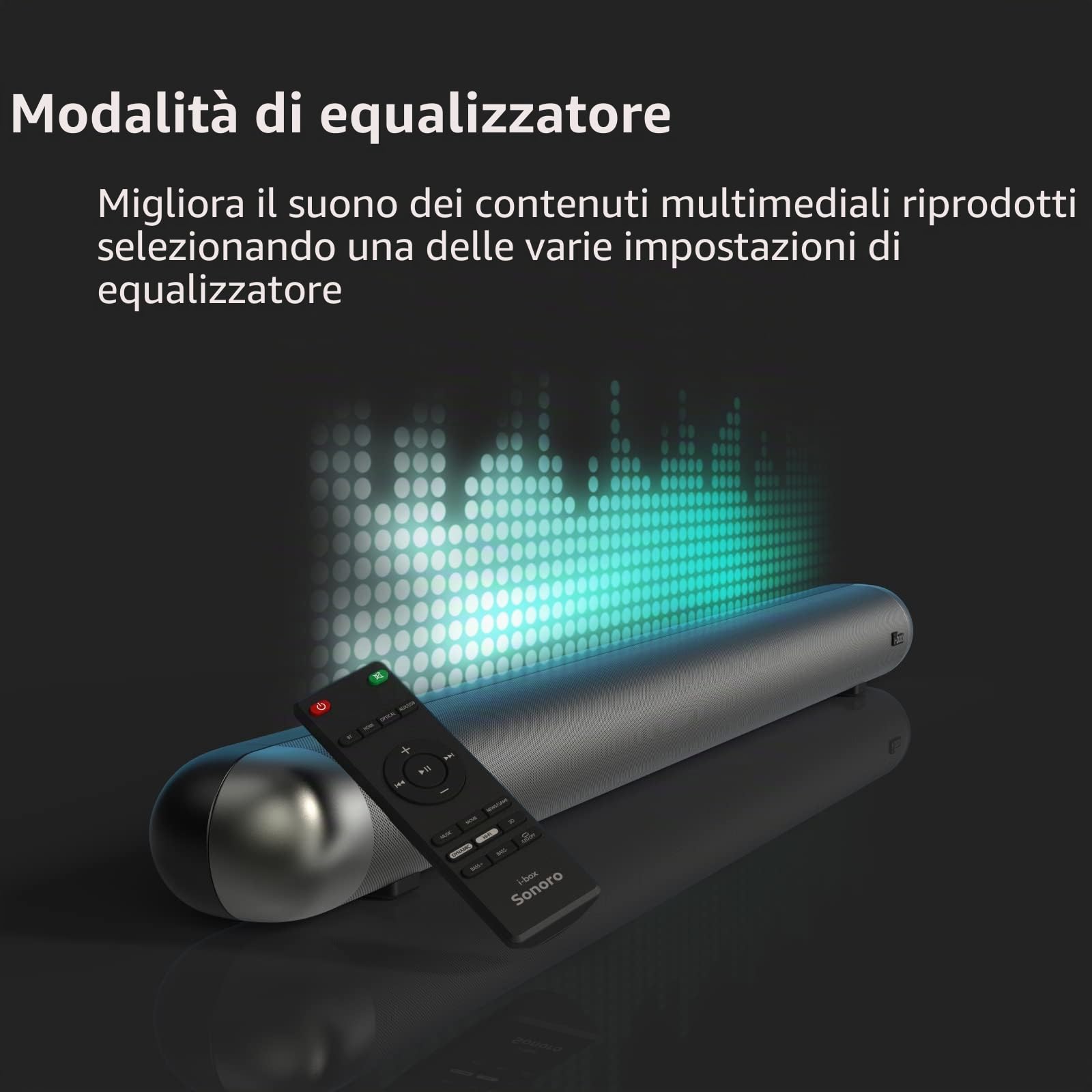 Sound Bar per TV, Soundbar Bluetooth con Dolby Surround, USB HDMI, AUX e Ottica per Home Theater, Barra Soundbar TV, Altoparlante Estéreo, Altoparlanti Potenti da 60 W, Barra Cassa Audio per Casa