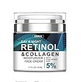 Generic Face Moisturizer Retinol Cream, Anti Aging Collagen Cream for Women & Men, Day & Night Face Cream with Hyaluronic Acid, Anti Wrinkle Cream, 1.7 Fl Oz