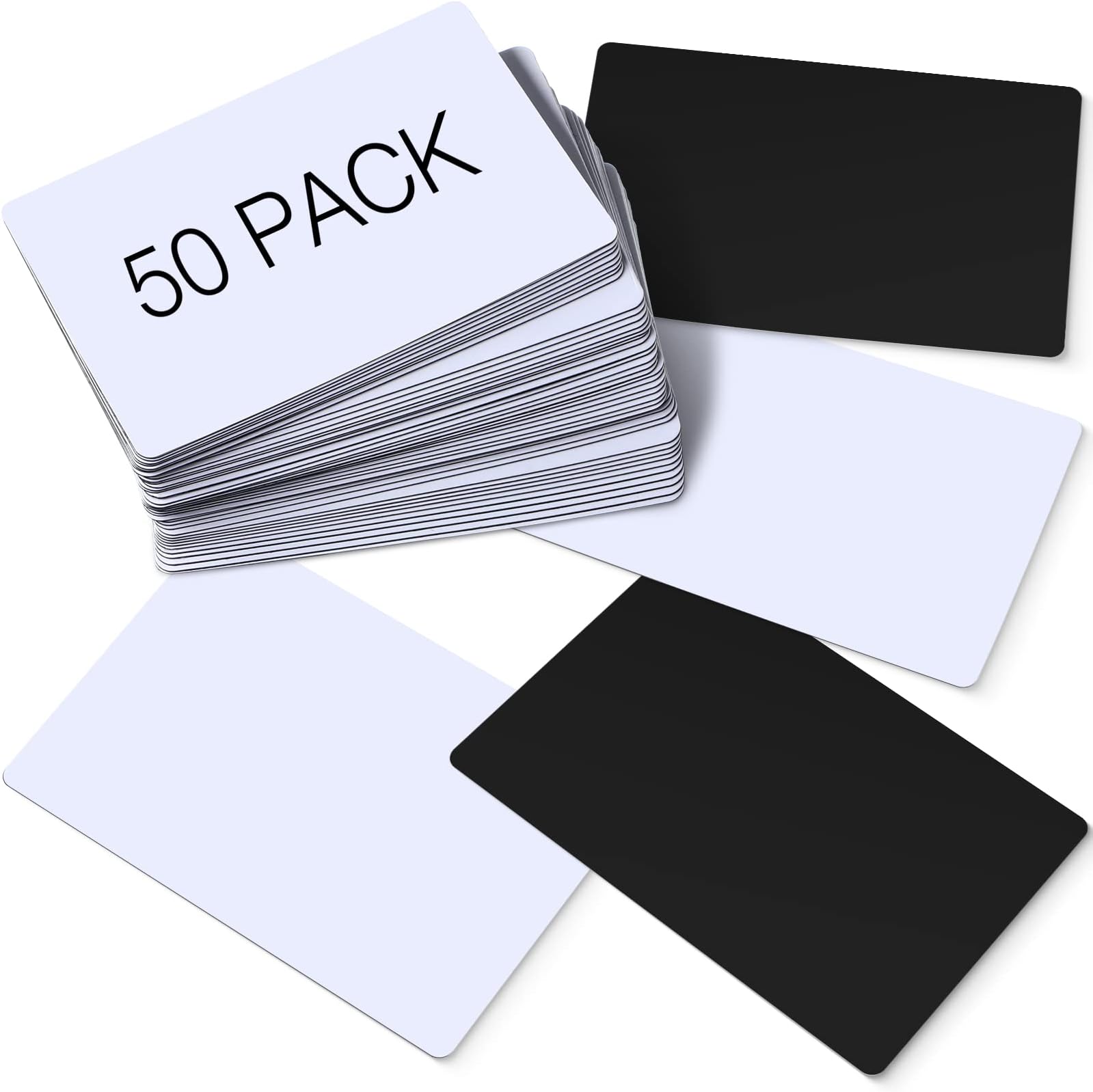 54 Pack Large Blank Cards Dry Erase