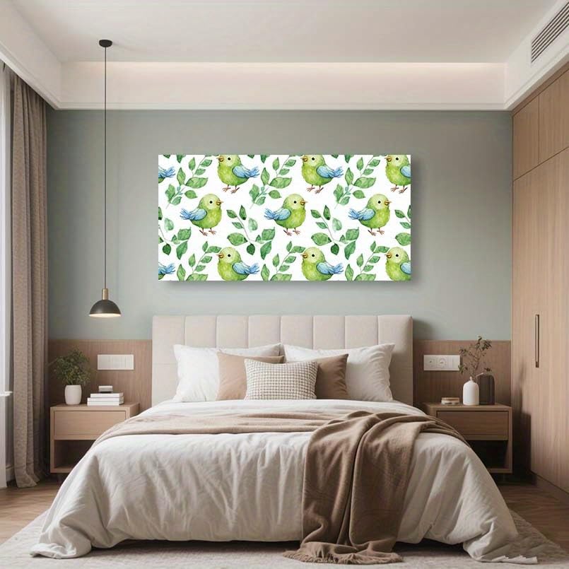 Tableau abstrait oiseaux pour decoration murale moderne pleine de poesie - 5