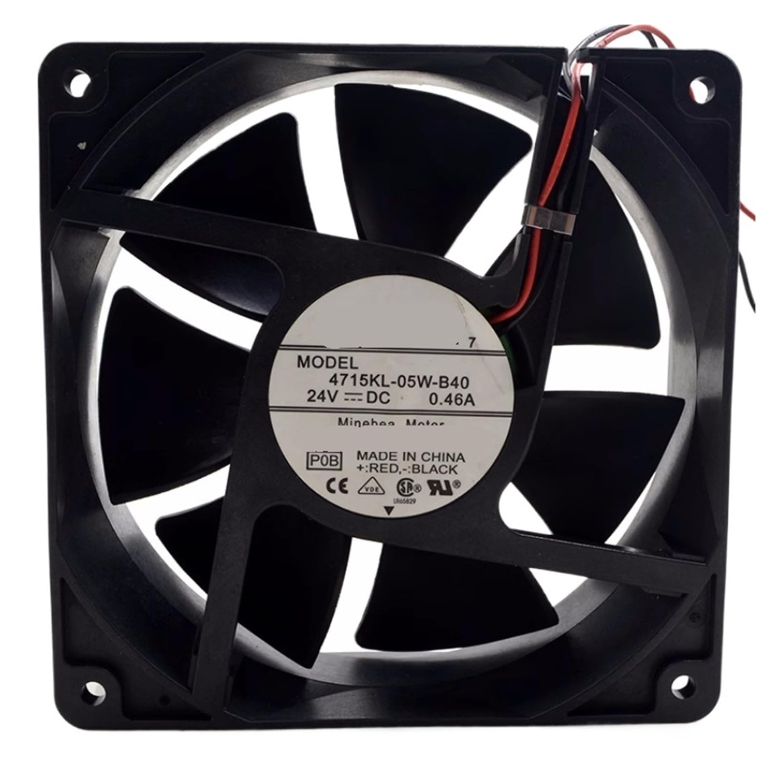 UITGVDQAT 4715KL-05W-B40 Cool Fan 24VDC 0.46A 2-wire 119x119x38mm