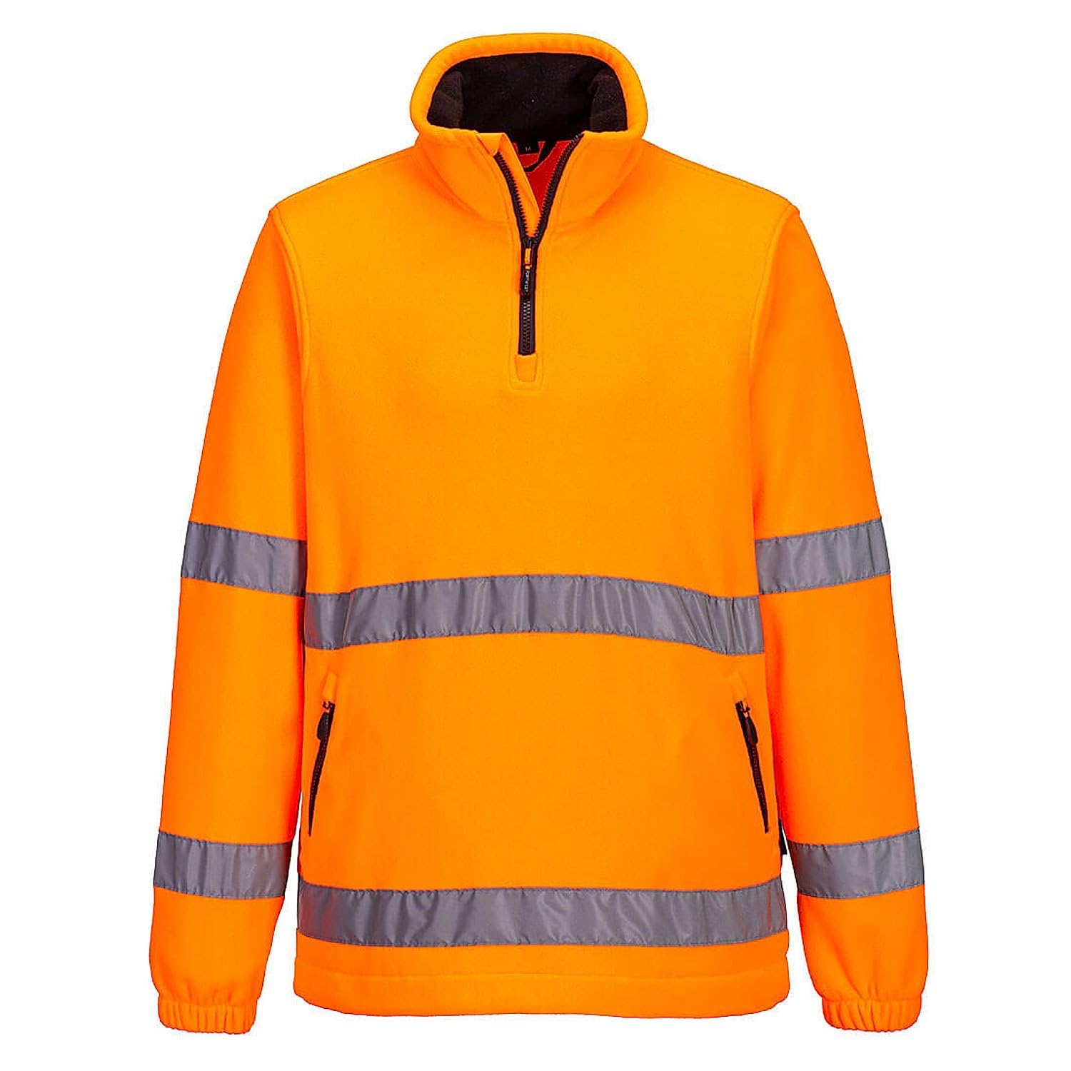 Polaire 1/2 zip HV orange vêtement de travail 3XL anti-froid
