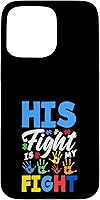 Vista 24 de His Fight is My Fight Autism Awareness Case for iPhone Air