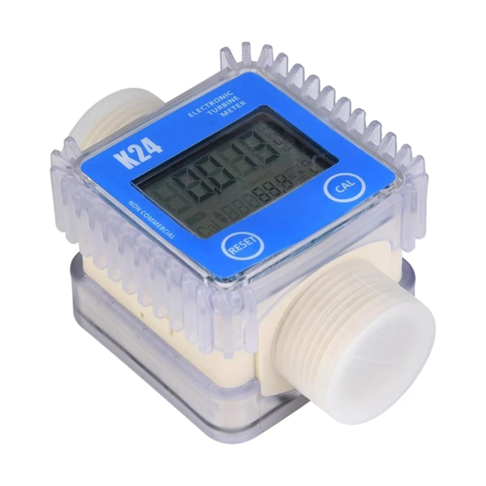 Contatore Acqua, Misuratore Di Portata Del Carburante Digitale K24 Da 1 Pezzo Gau LCD Misuratore Di Portata Del Carburante Prodotti Chimici Misuratori Di Portata Del Liquido Di Mare 'acqua Strumenti D