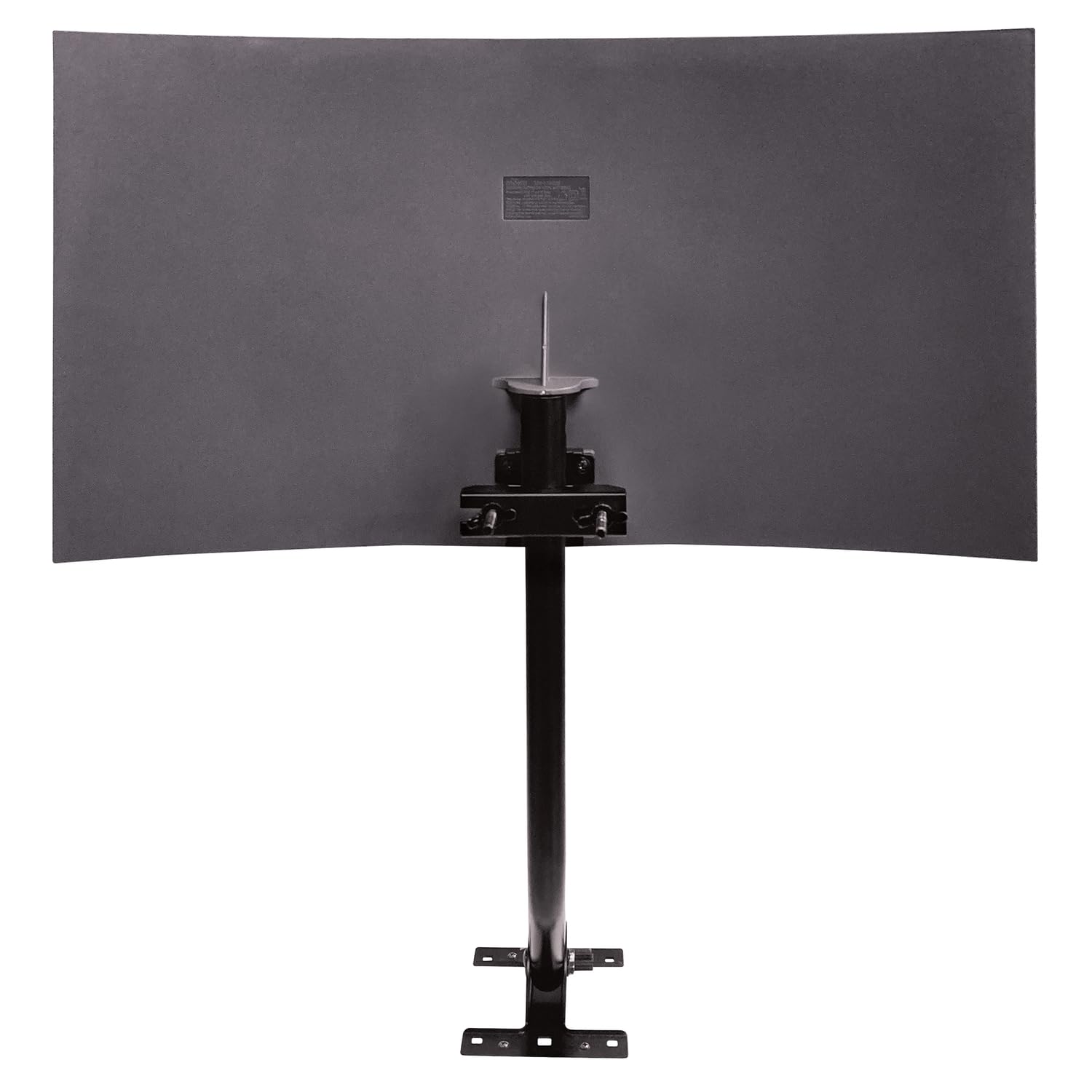 Mohu Sail Antena de TV amplificada para interiores y exteriores, rango de 75 millas, UHF VHF, multidireccional, 4K 8K UHD, NEXTGEN TV, con mástil de 20 pulgadas, cable de 30 pies (negro)