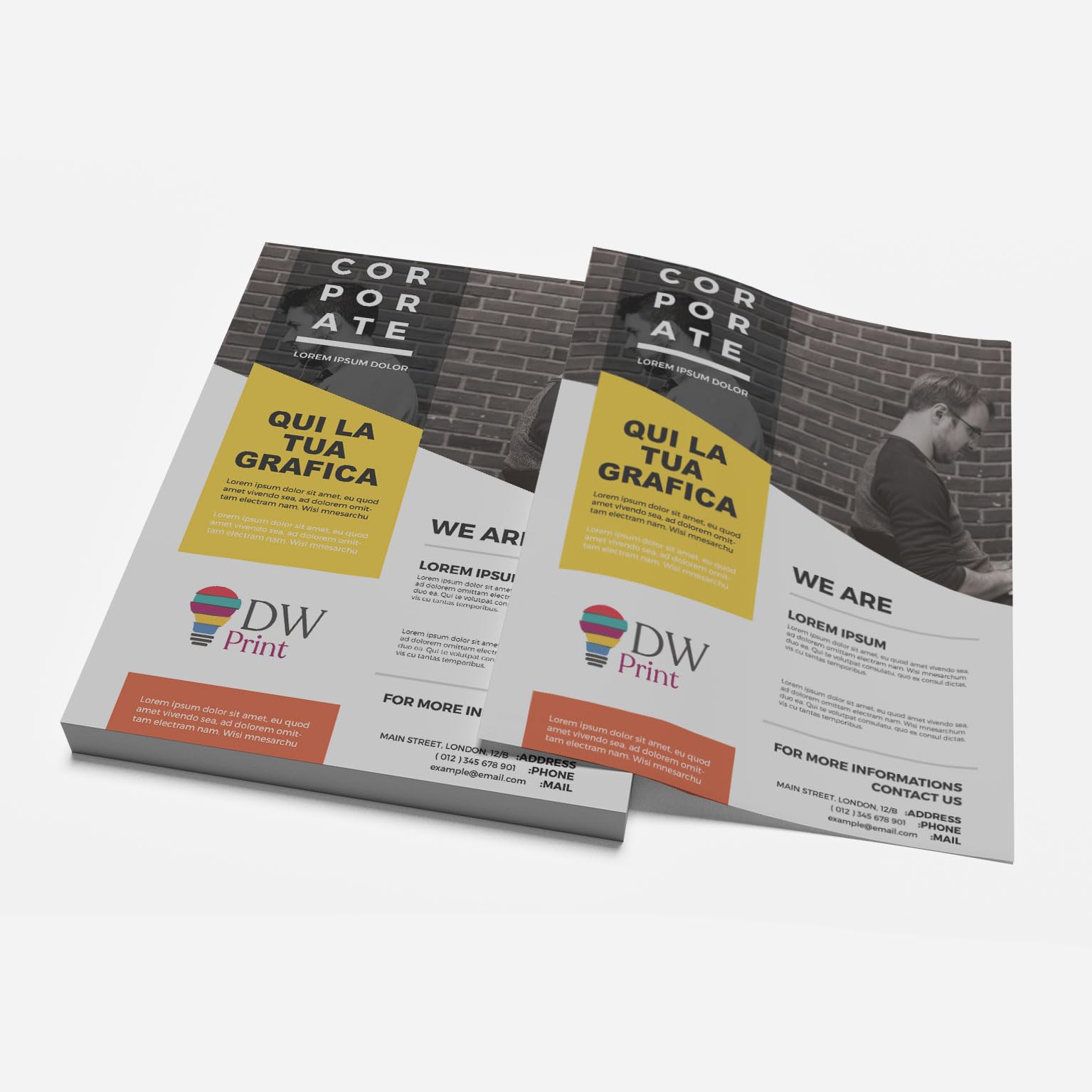 Volantini Personalizzati A4 A5 A6 – Stampa Professionale su Carta Patinata Lucida 135 g (200, A5)