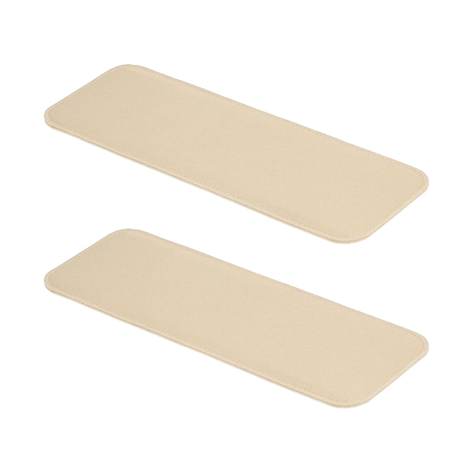 PATIKIL Felt Base Shaper 14x5 Inch, 2Pcs Bag Bottom Shaper Pad Purse Liner Board Insert Arc Corner for Handbags Tote Crossbody Bag Backpack, Light