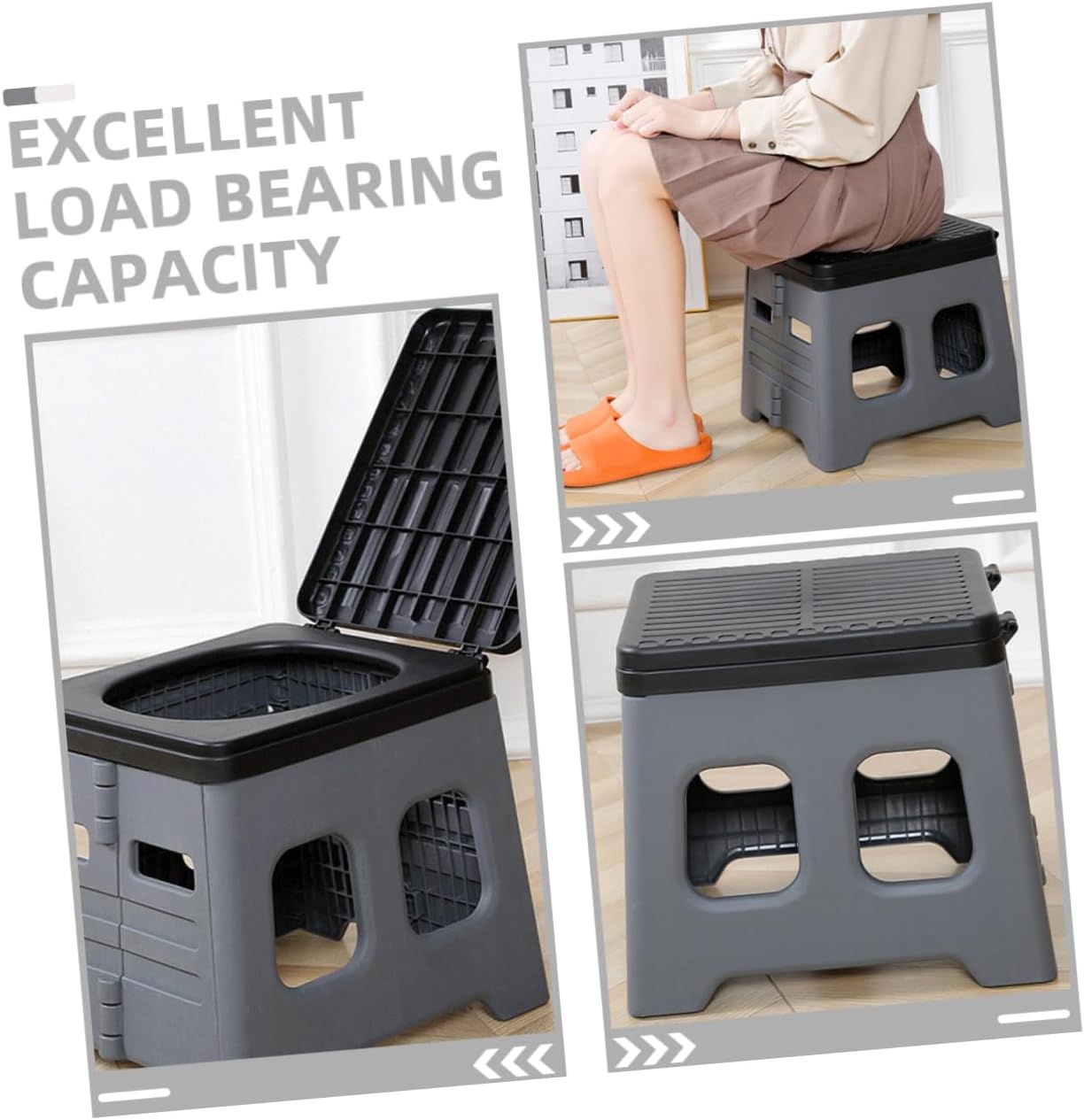 Portable Folding Toilet for Adults Compact Easy Use Travel Potty for Camping Road Trips and Outdoor Activities Material Space-Saving Design