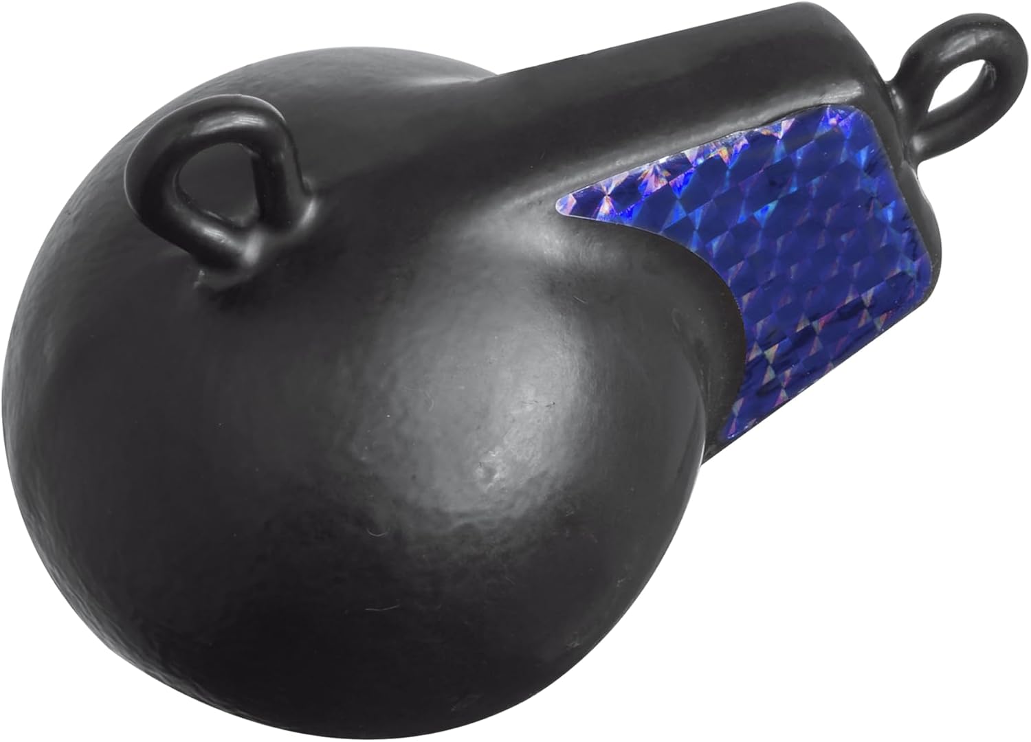 Extreme Max 3006.8955 Coated Ball-with-Fin Downrigger Weight - 15 lbs. with Blue Flash