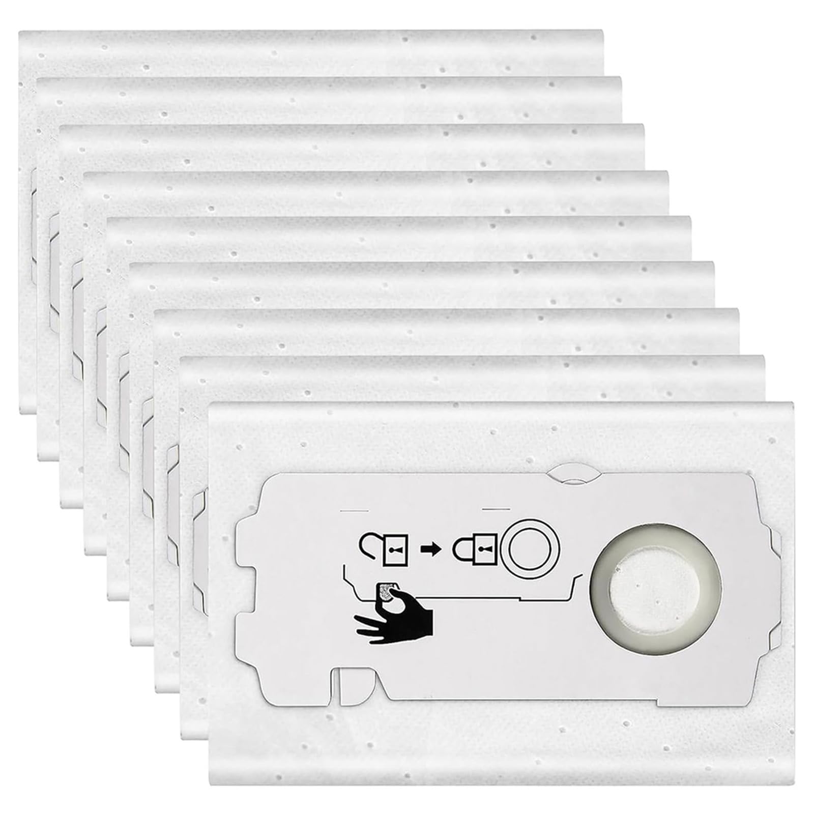 TFAOYS 9 Pack Bag Efficient Replacement Part Nonwovens Texture Vacuum Cleaners Bag Vacuum for Pet Owners Filter