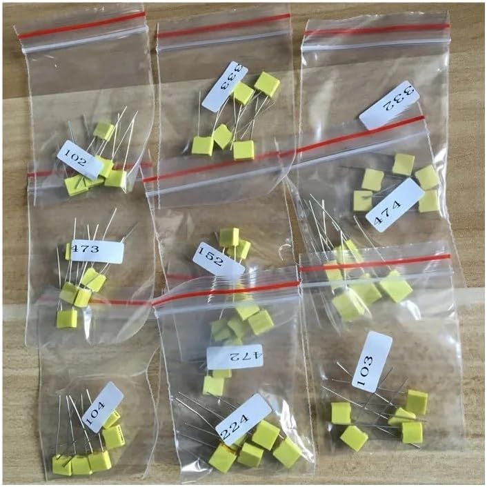 Correction capacitor package kit 10 kinds * 5 PCS=50 PCS KIT 100V 102J 152J 332J 472J 103J 333J 473J 104J 224J 474J
