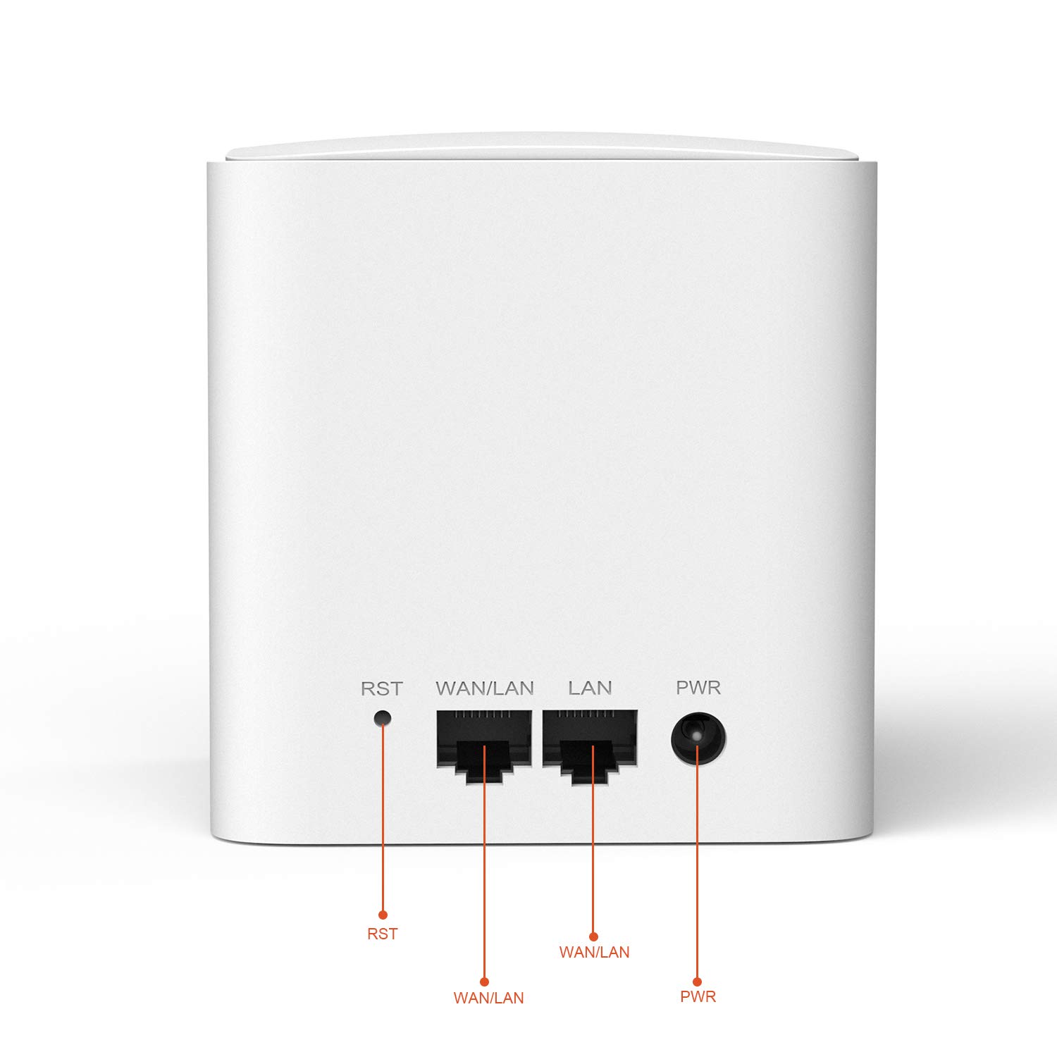 Tenda Nova MW5s-2 Système Wi-Fi Mesh pour Toute la Maison(Routeur Wifi remplacement) Couverture Wi-Fi de 200m², 2 Ports Gigabit, Contrôle Parental, Compatible avec Alexa, 3 ans de Garantie (Pack de 2)