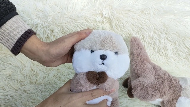 Sunloudy Otter Plush Toy, Cute Sea Otter Stuffed Animal Cartoon Doll