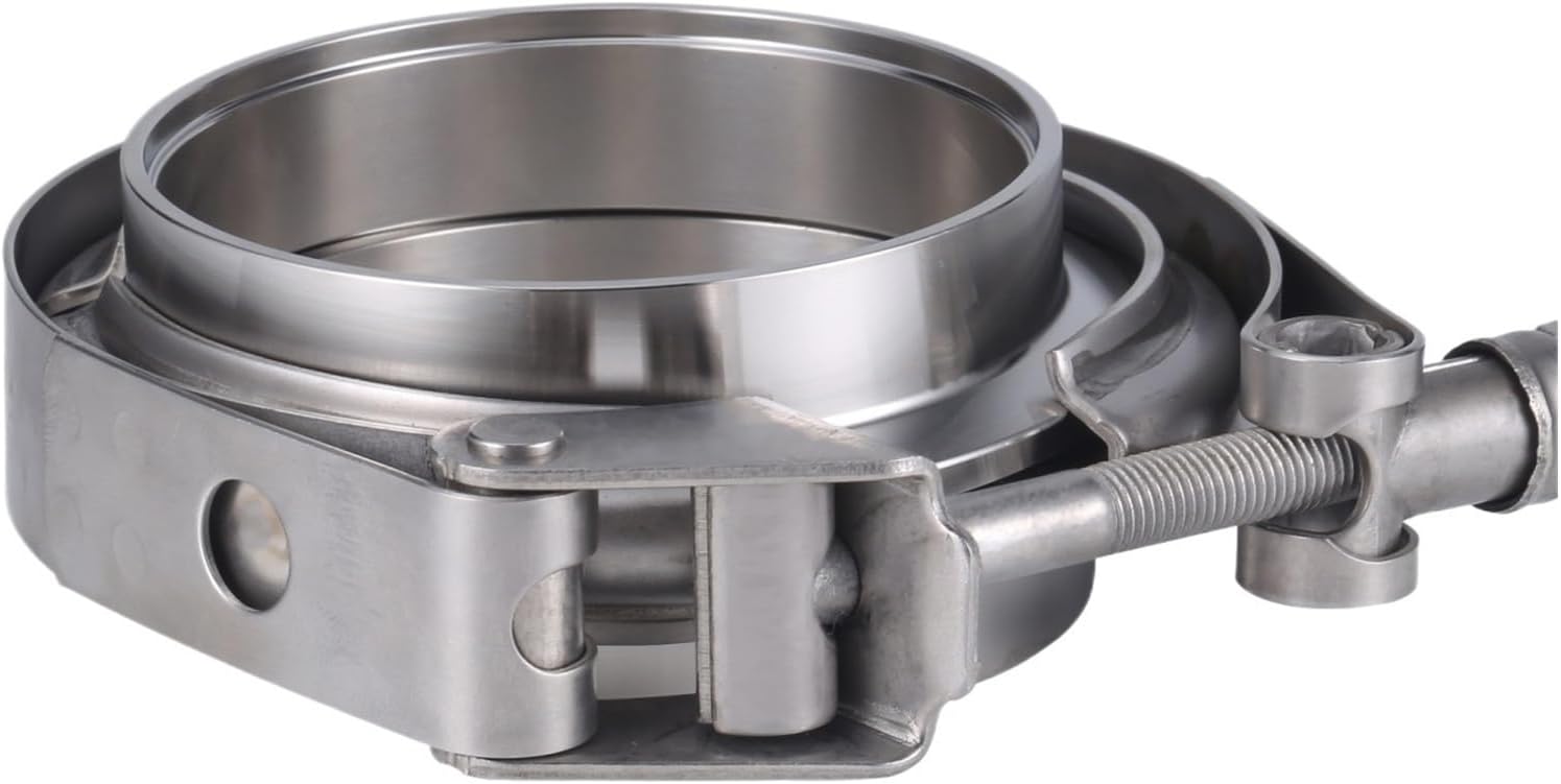 304 Stainless Steel 2.5" 3" release V Band Clamps 63mm 76mm Turbo Exhaust Pipe Vband Clamps Male Clamps Kits(38mm 1.5 inch)