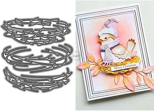 Miniatura 11 de DzIxY Adorables troqueles de corte de metal para valla de ovejas para hacer tarjetas, juegos de troqueles de papel en relieve, plantillas