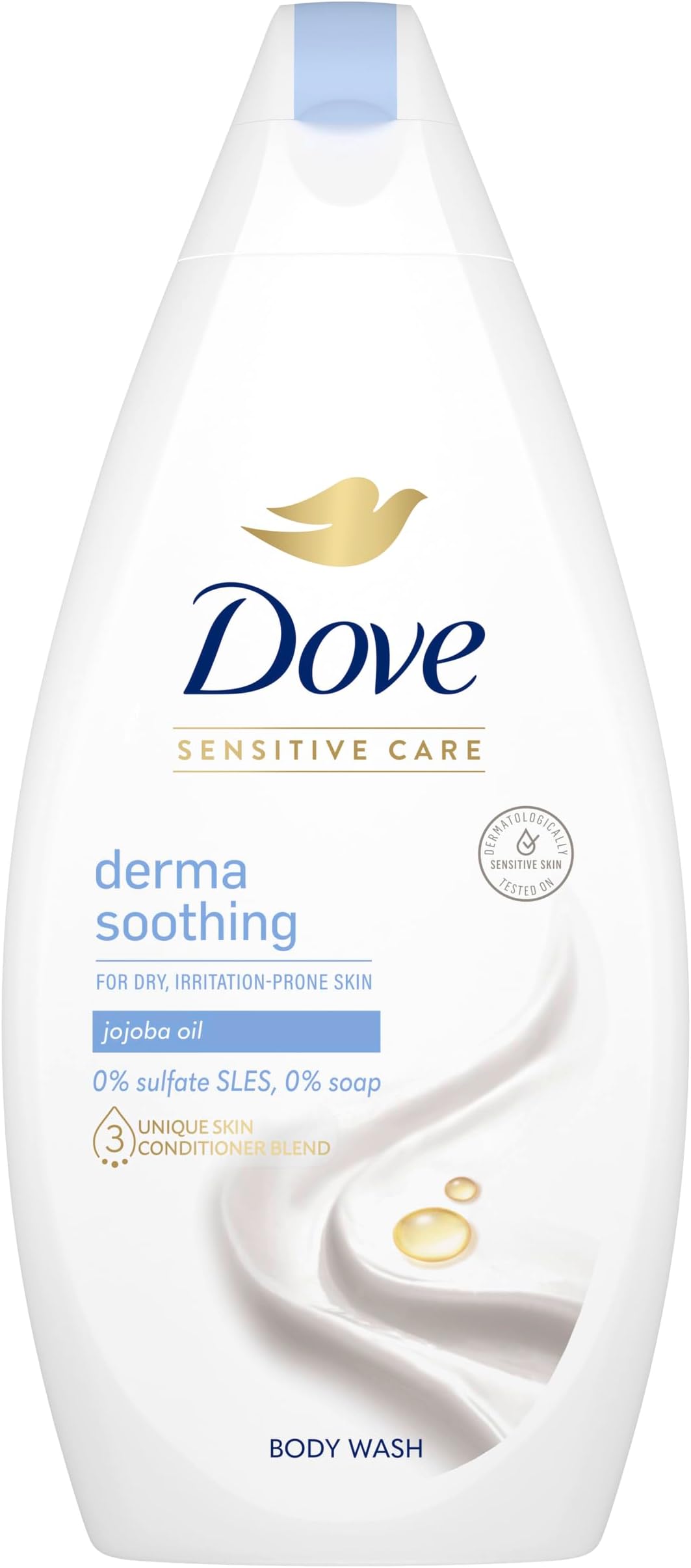 Dove Soothing Care Body Wash Body Cleanser shower gel with jojoba oil for dry and sensitive skin 450 ml