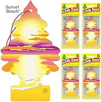 Vista 254 de Little Trees - Ambientador de árbol colgante que proporciona un aroma de larga duración para tu hogar o tu auto. Aroma Summer Linen, 24