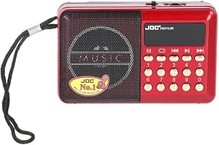 Joc portable digital radio with mp3 player- red
