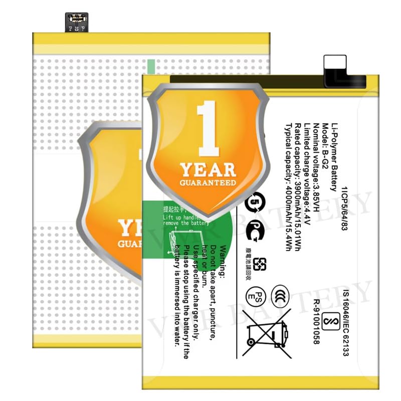 Image of Original B-G2 Battery Compatible for Vivo V15 (Vivo 1819) - (4000mAh) - 1 Year Warranty K7