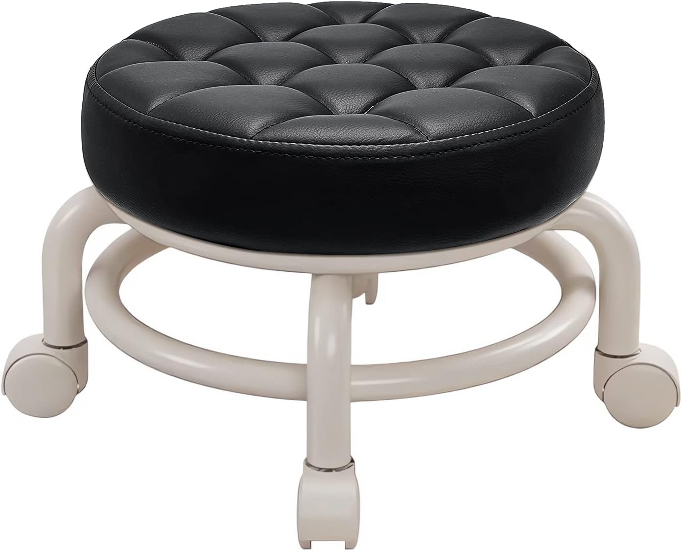 Amazon.com: KELAICAIONE 360 Degree Rotating Low Stool，Rolling Pulley ...