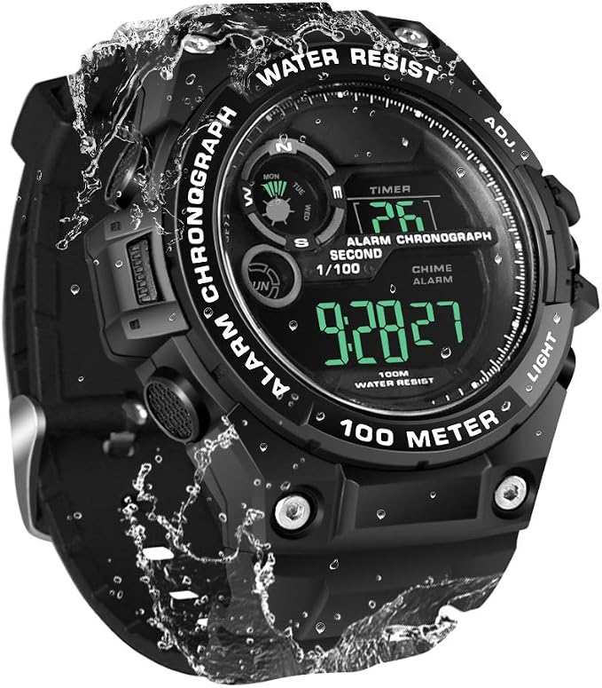 TEKMAGIC TEKMAGIC Montre Sport Numérique Étanche 10 ATM