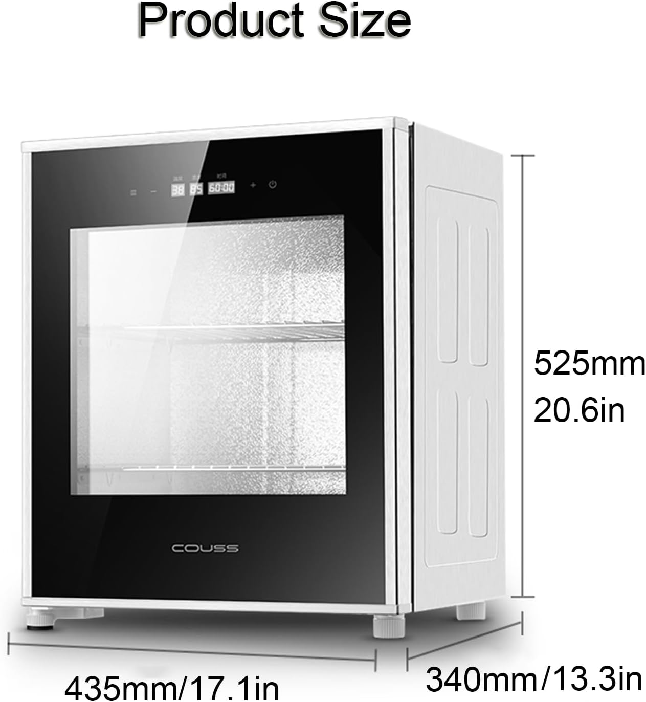 40L Bread Proofing Box, Kitchen Dough Yogurt Bread Proofer with Adjustable Temperature, Removable Electric Dough Proofer, Timing and Humidity Control for Even Fermentation