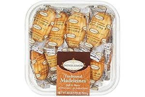 Donsuemor Traditional French Madeleines Individually Wrapped (28 Count)