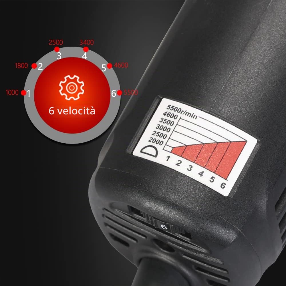 Lucidatrice tampone, SPTA 3 pollici 10mm orbita 780W Lucidatrice orbitale per auto per la pulizia automatica