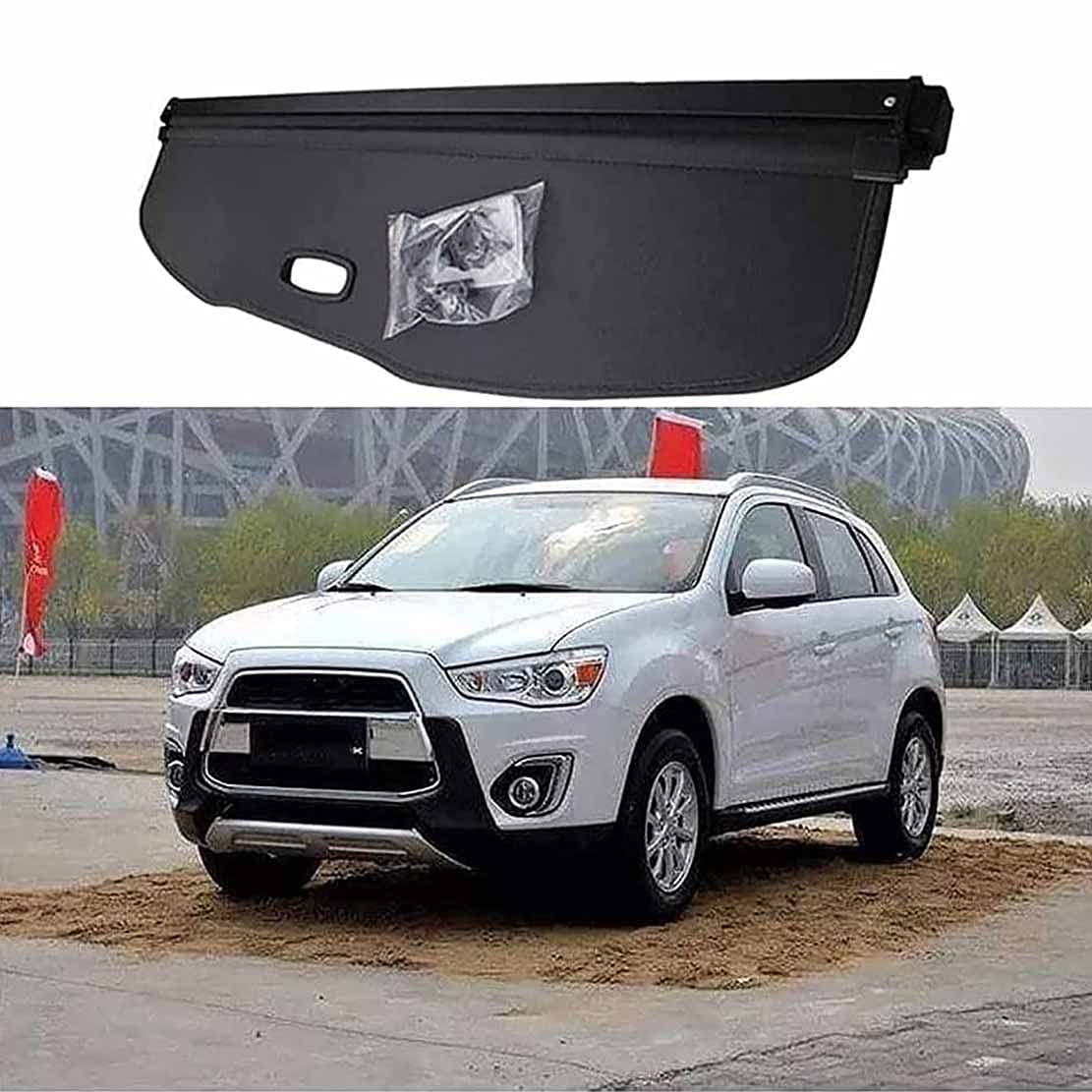 Cache-Bagages Haute Qualité Mitsubishi ASX 2020 Couverture de Coffre Noir