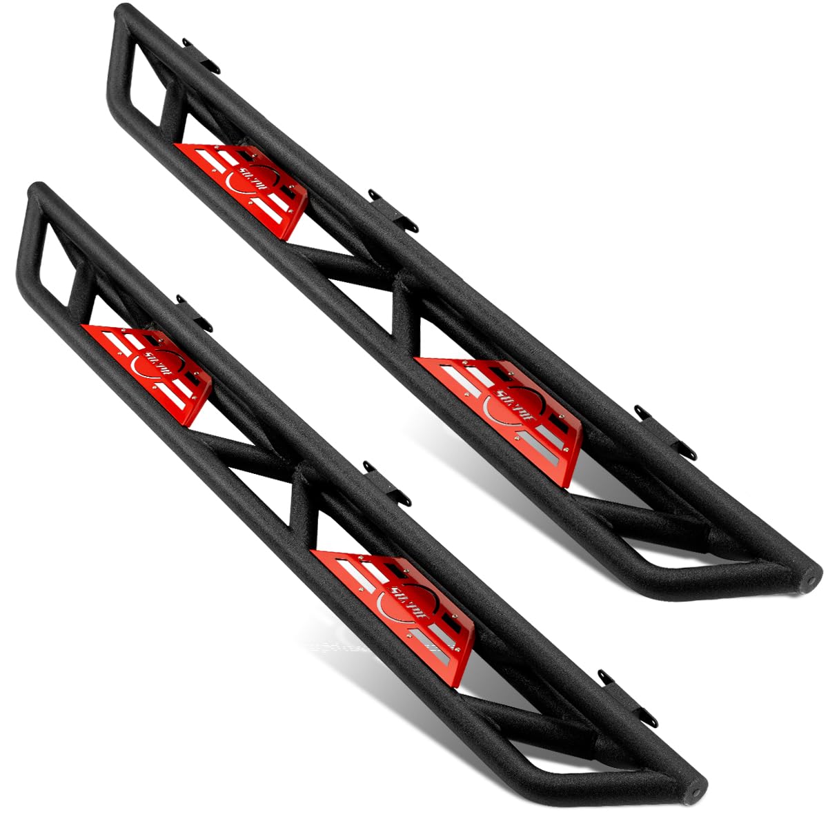 SUNPIE Running Boards All-Steel Build Drop Side Steps Rails for Jeep Gladiator (JT) All Model 2020-2024, Black Powder Coated Durable Construction Nerf Bar and Step