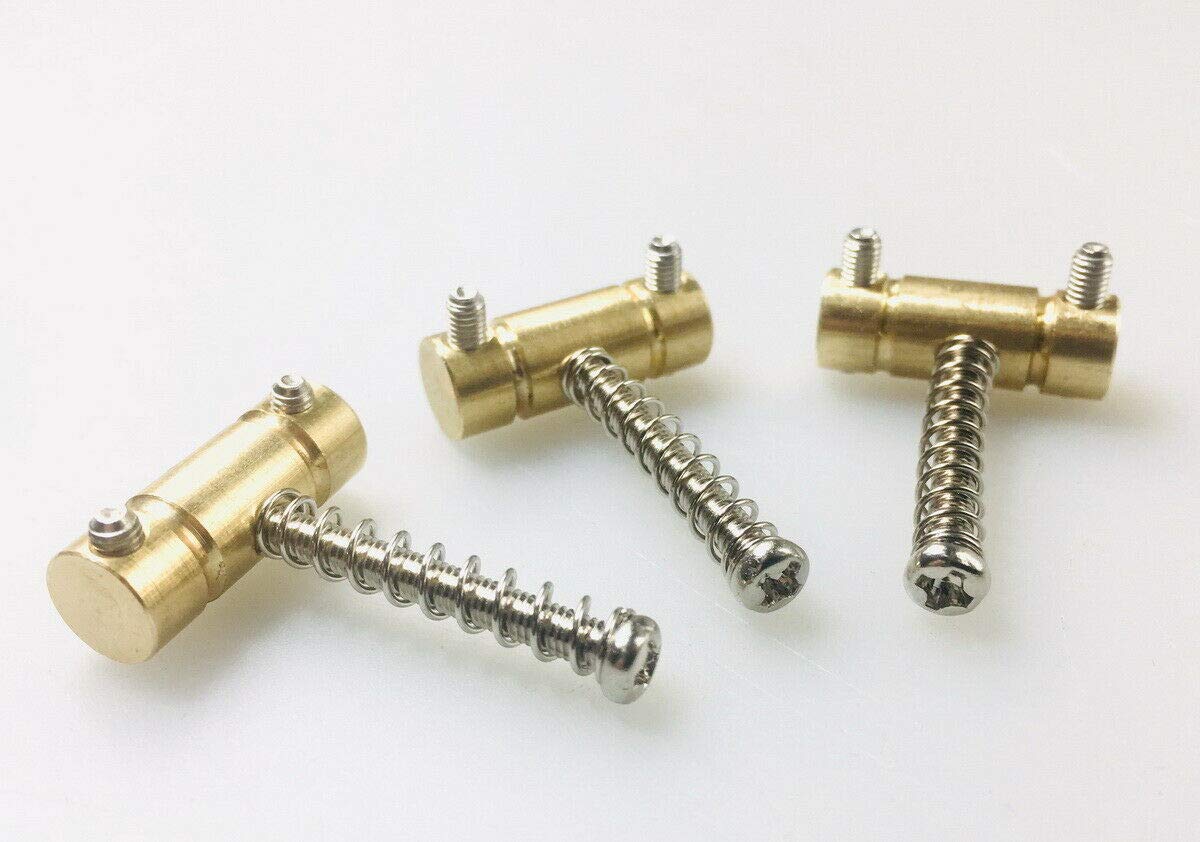 Brass Saddles Replacement for Vintage Tele Telecaster Bridge Set of 3