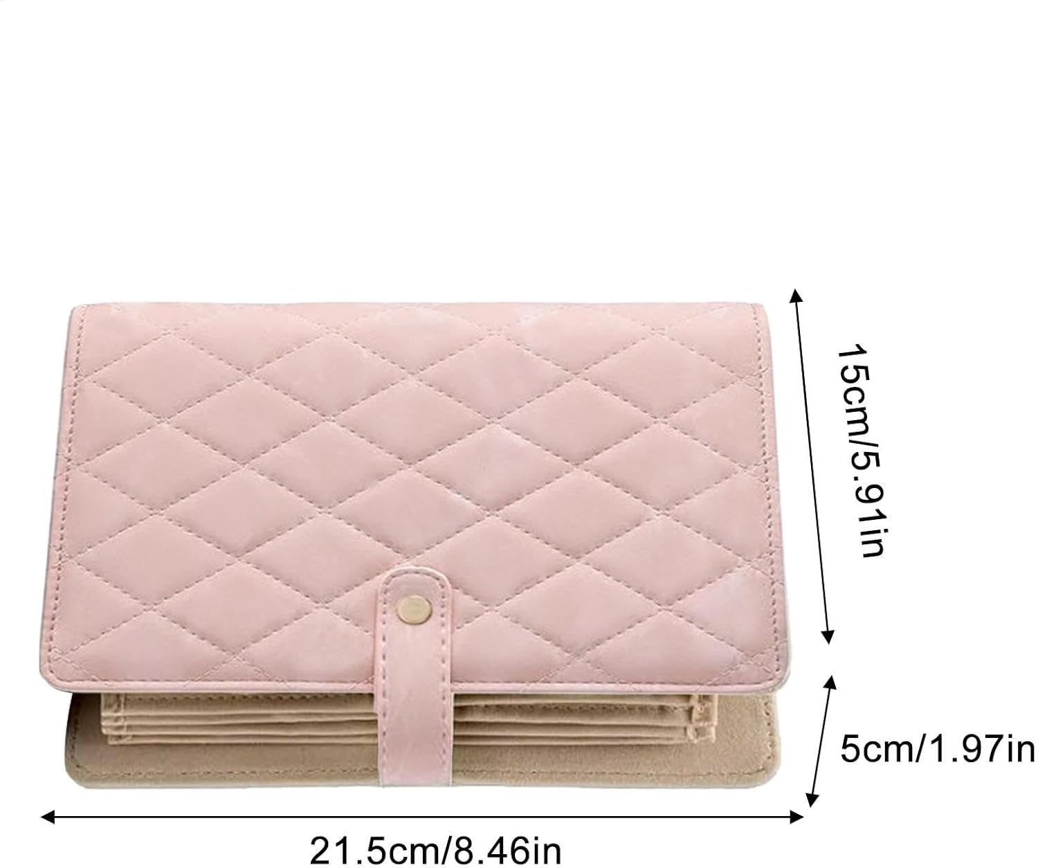 Travel Jewelry Organizer Case, Jewelry Storage Book Ring Binder with Clear Zipper Pouches, Portable Jewelry Storage Bag for Earrings, Necklaces, Rings, Bracelets