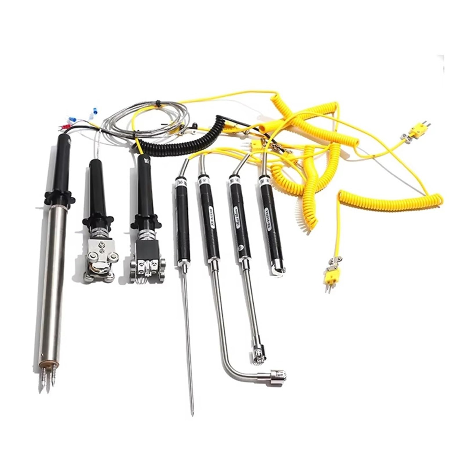 Sonda termopar de superficie tipo K for líquido, temperatura de superficie sólida PT100 Sonda de termómetro portátil 1 ud.(WRNM202)