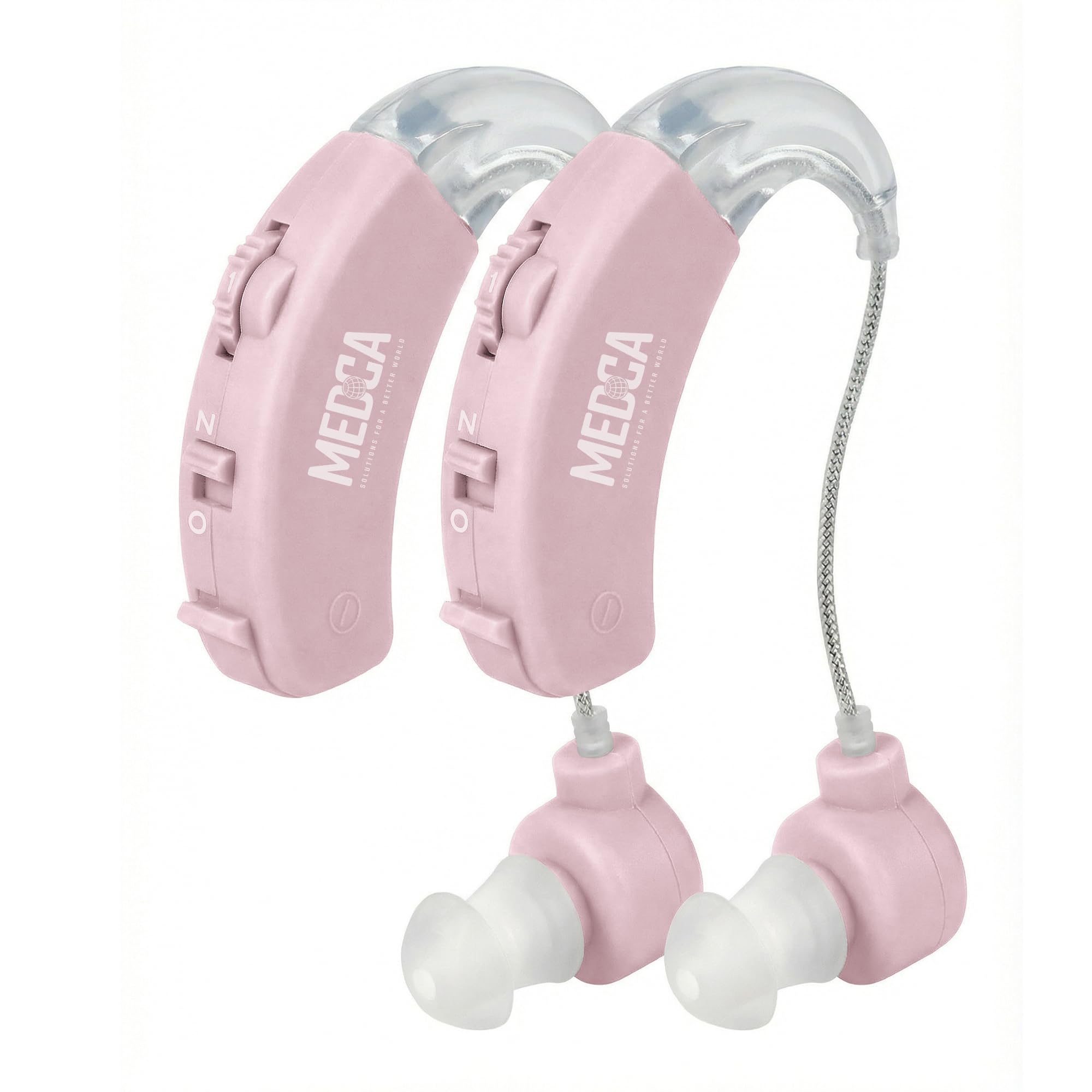 MEDca Juego de 2 mejores pares pequeños y discretos (rosa)