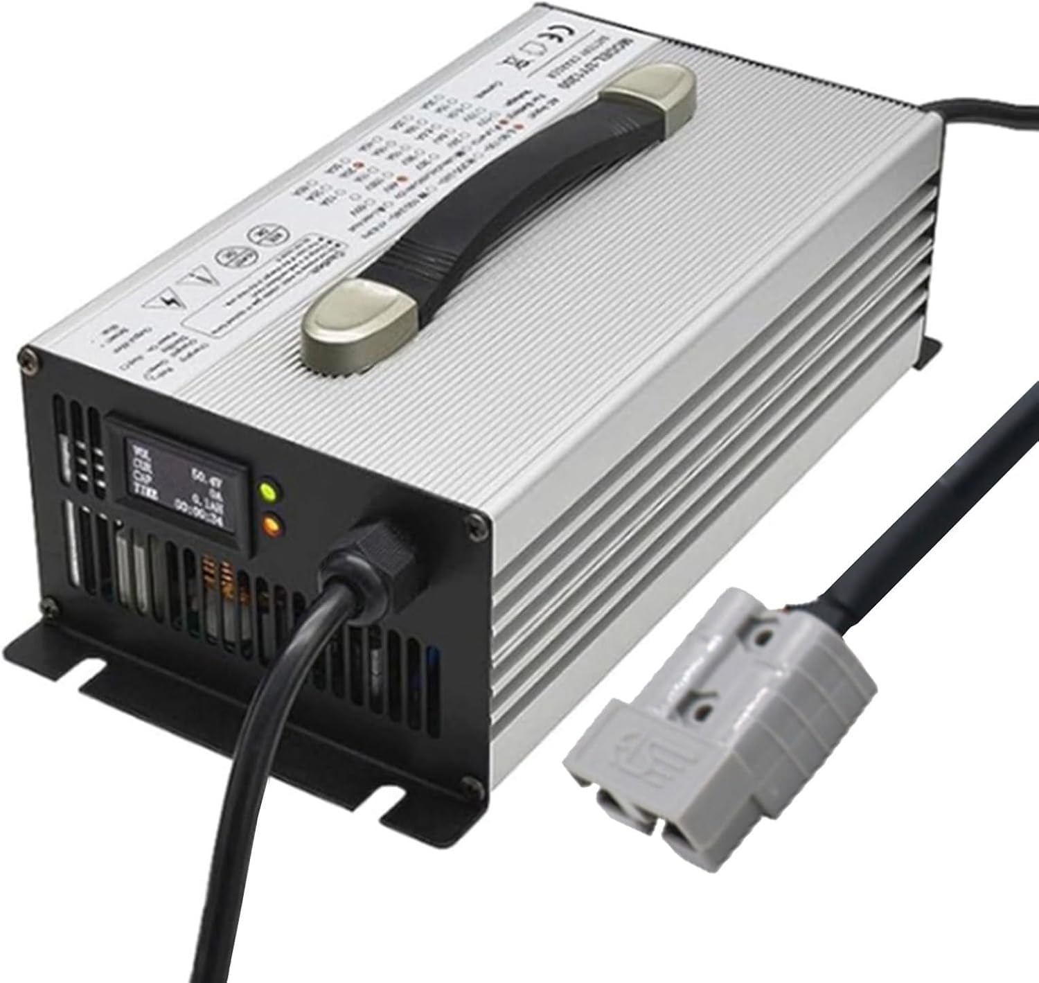 Ładowarka do wózków widłowych 1500 W, 48 V, 25 A, wysokiej mocy, ładowarki do akumulatorów kwasowo ołowiowych z 50 A, 120 A, 175 A, 350 A, złączem Andersona do akumulatorów kwasowo ołowiowych do wóz