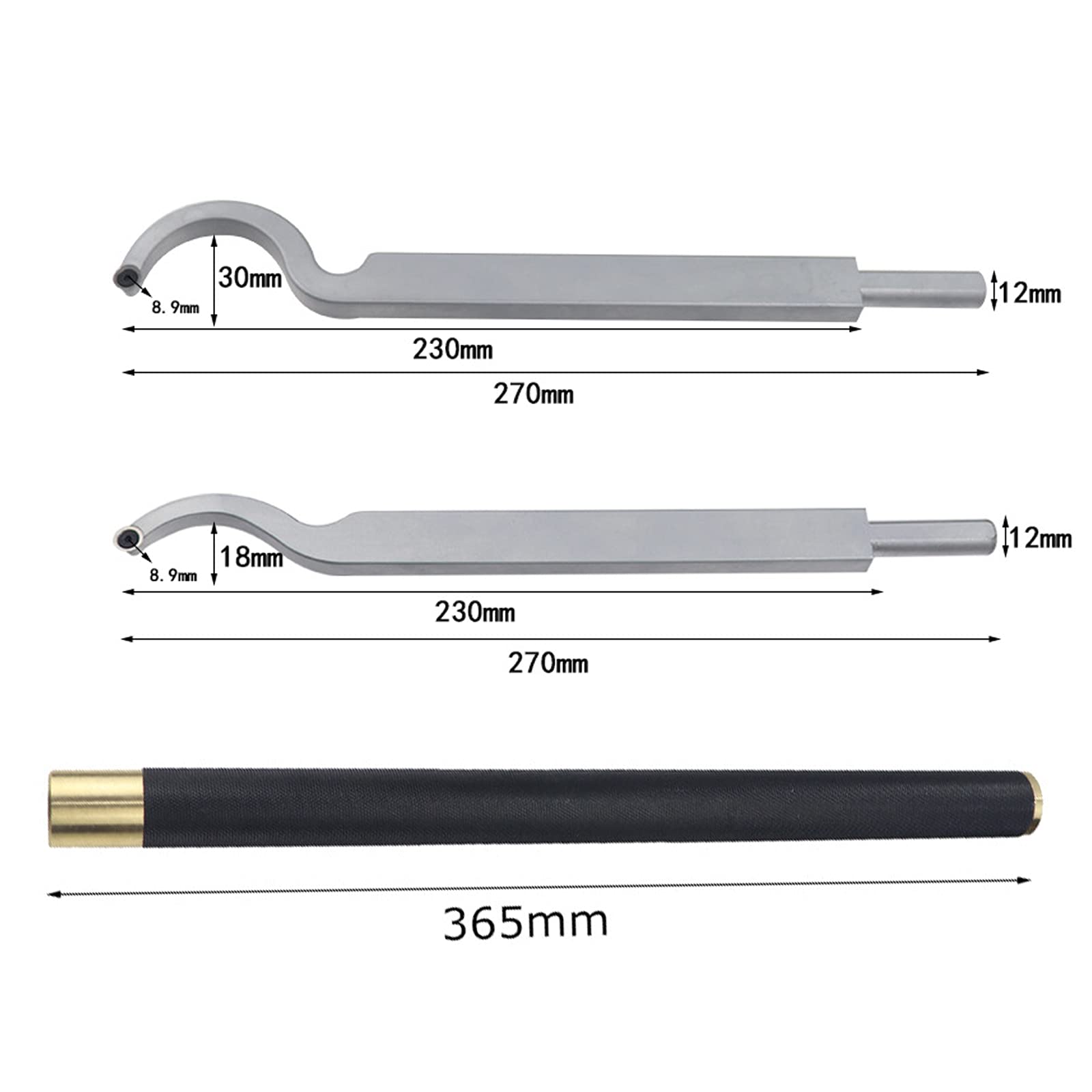 Scalpello, Utensili per Tornitura per la Lavorazione Del Legno Set Di Scalpelli per Tornio Utensili per Scavare il Collo con Inserto Rotondo in Carburo e Chiave per Hobbisti Del Legno/a/2 Set