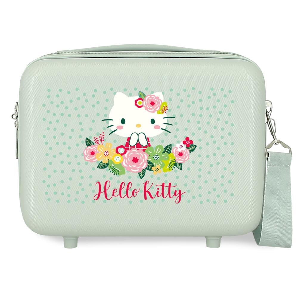 Sanrio Hello Kitty Blumen-Kitty, anpassbar, Grün, 29 x 21 x 15 cm, starr, ABS, 9,1 l, 0,8 kg