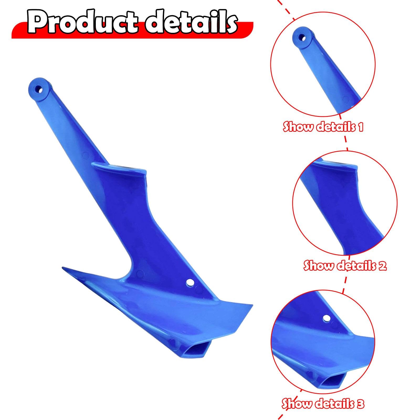 predolo Ancla de Barco de Nailon, Accesorio portátil para navegación, Ancla Ligera para Motos de Agua, reemplazo Directo para embarcaciones.