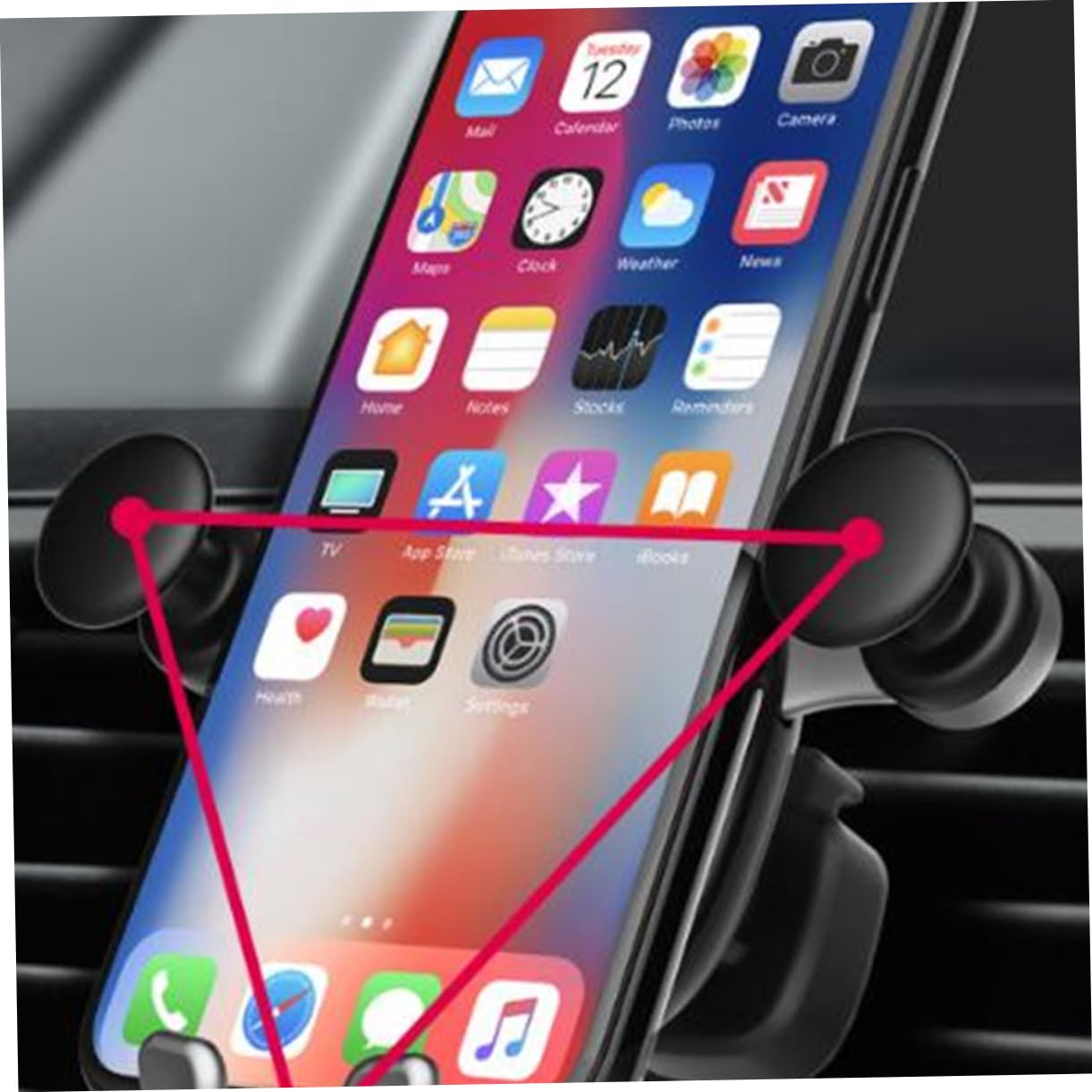 Artibetter 3pezzi Supporto Per Telefono Auto Multifunzionale Per Cruscotto e Bocchette Supporto Cartoon Per Smartphone Orso Dull Compatibile Con La Maggior Dei Modelli Di Smartphone Design