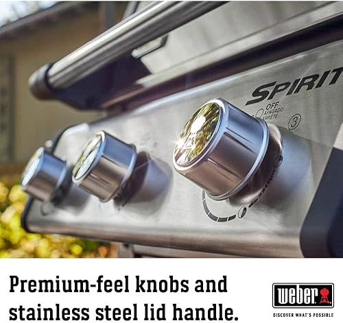 Miniatura 3 de Weber 46502001 Spirit S-315 - Paquete de propano líquido para parrilla de gas con cubierta genérica para parrilla, protección impermeable para